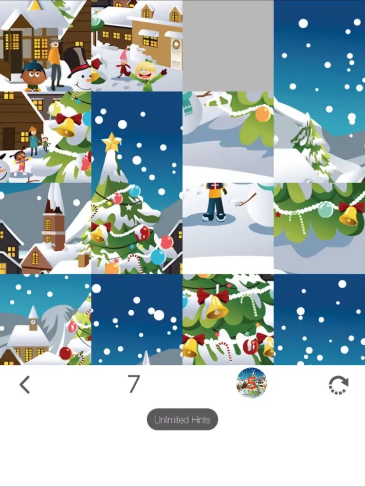 Christmas Photo Sliding Puzzle iPad  स्क्रीनशॉट