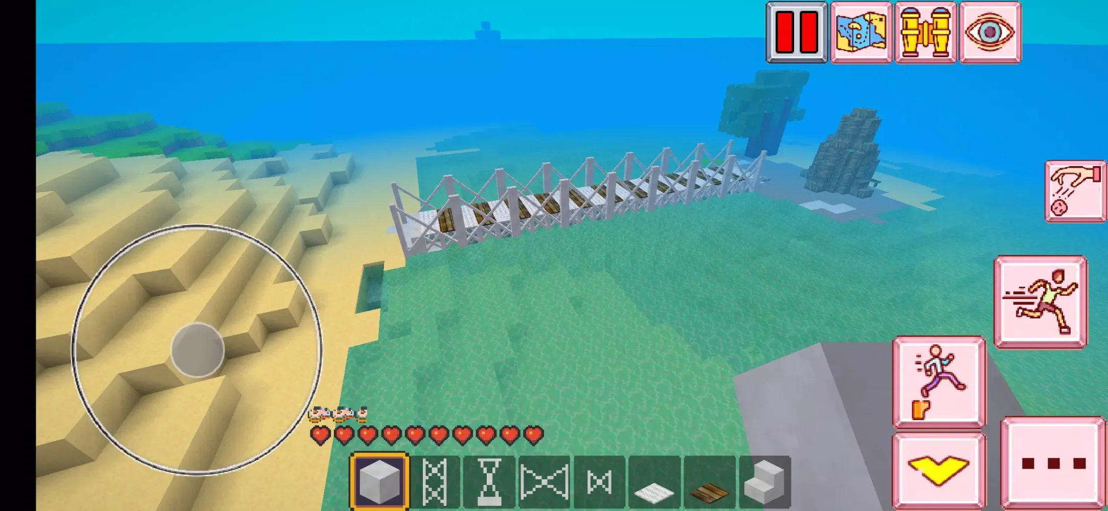 ภาพหน้าจอของ VIP MiniCraft Bridge Builder