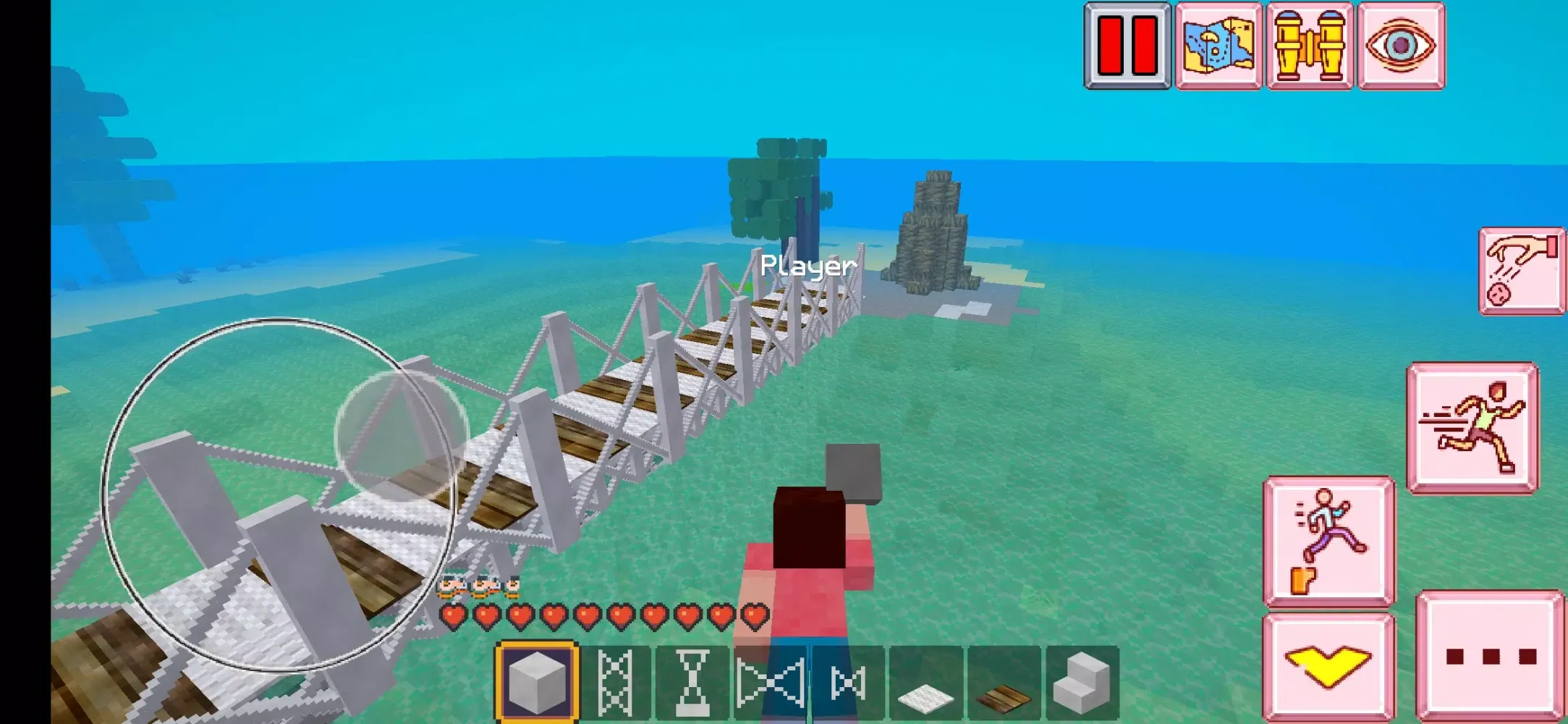 ภาพหน้าจอของ VIP MiniCraft Bridge Builder