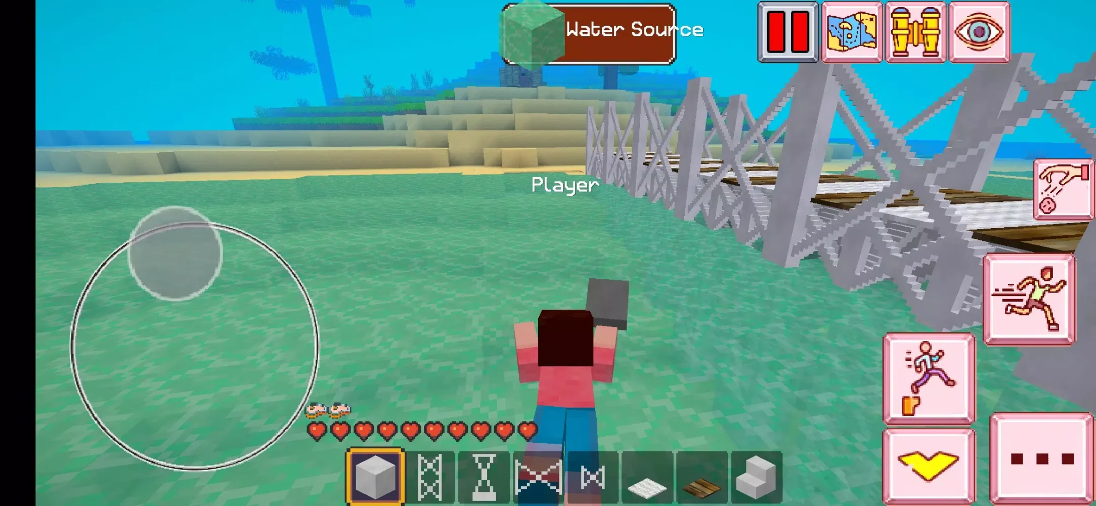 ภาพหน้าจอของ VIP MiniCraft Bridge Builder