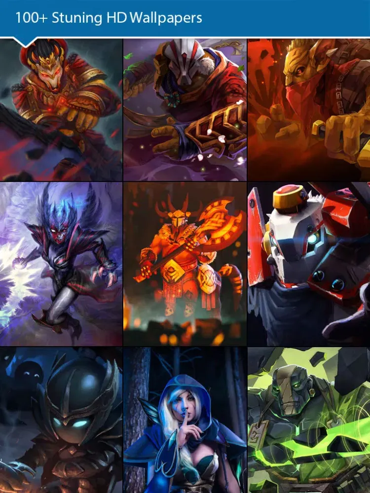 Скриншоты HD Wallpapers and Backgrounds Free For DOTA-Fan Edition : Unofficial Version iPad 