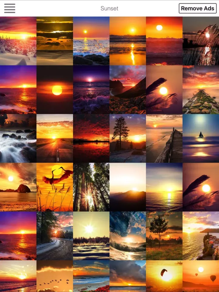 Ảnh chụp màn hình của HD Wallpapers for Sunset iPad 