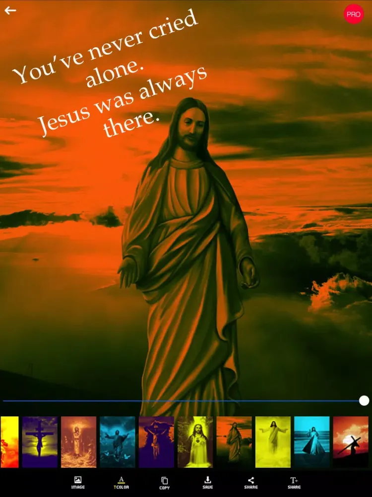 Jesus Status - Jesus Quotes & Bible Verses on Pics iPad 应用截图