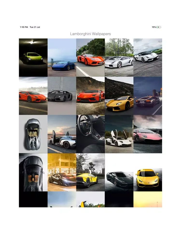 Captures d'écran de HD Lamborghini Cars Unofficial iPad 