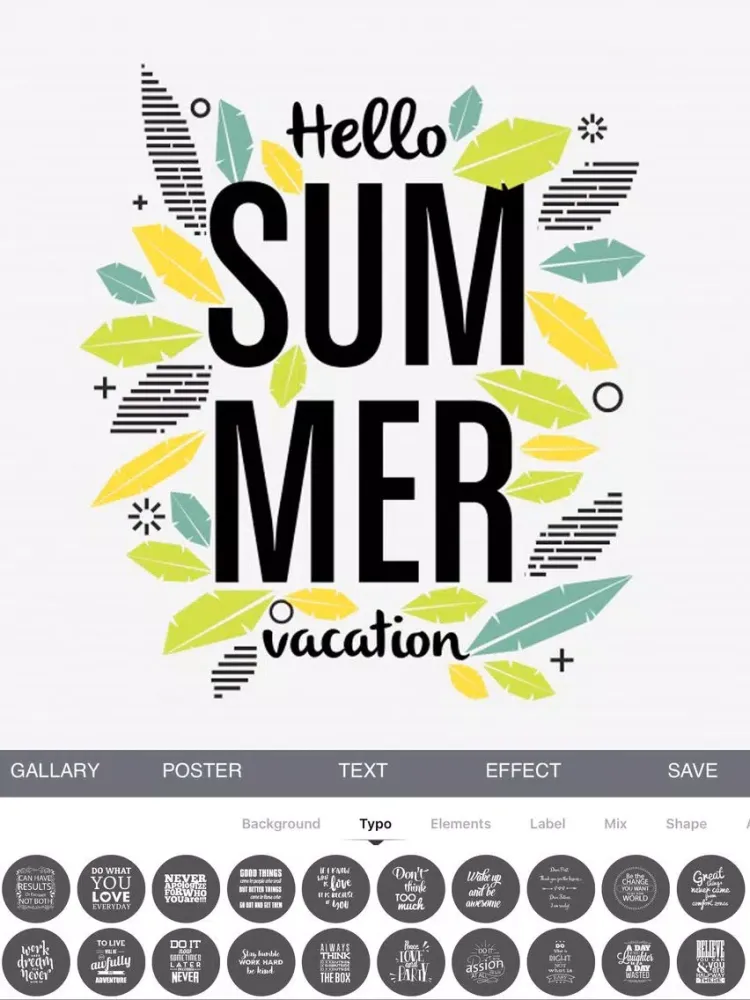 Zrzuty ekranu Typography Quotes Maker iPad 
