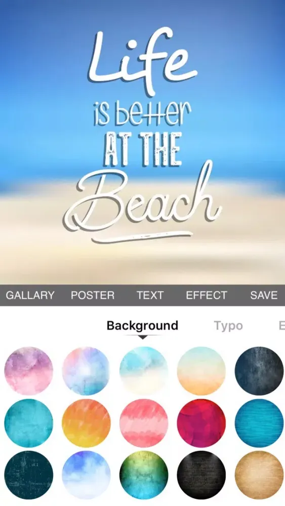 Zrzuty ekranu Typography Quotes Maker