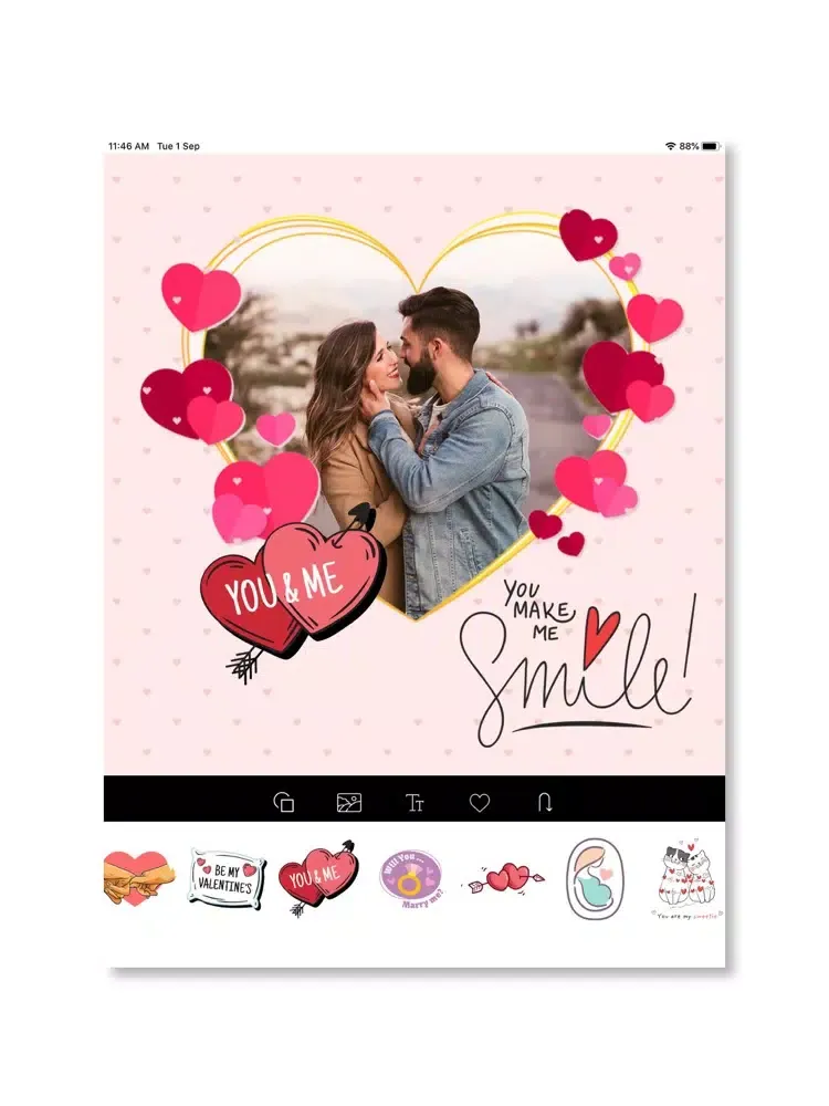 Capturas de tela do Love Poster Design Maker iPad 