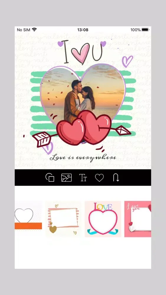 Capturas de tela do Love Poster Design Maker