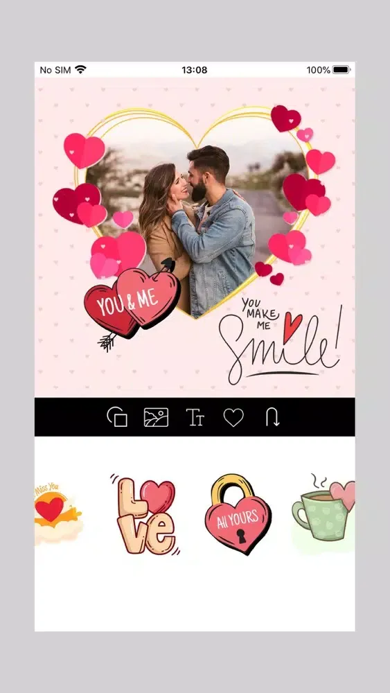 Capturas de tela do Love Poster Design Maker