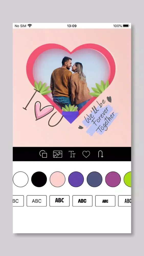 Capturas de tela do Love Poster Design Maker