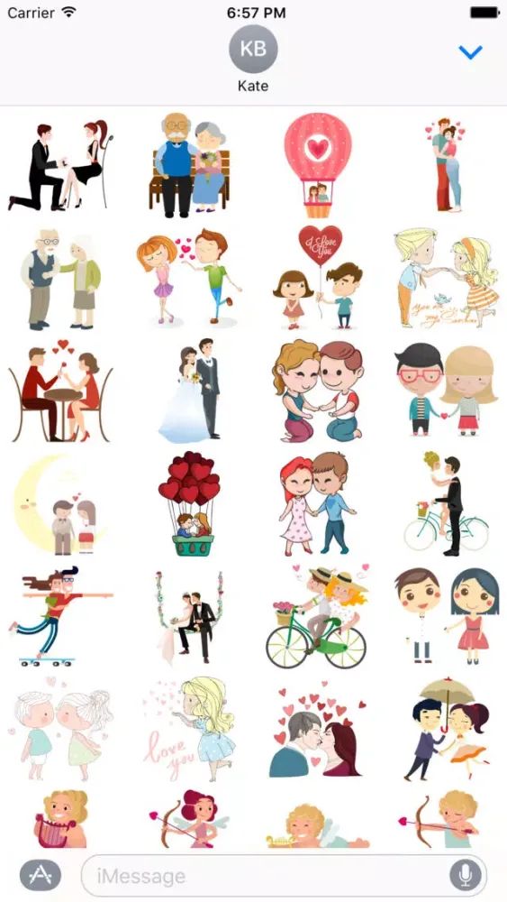 Love Sticker Messanger應用截圖