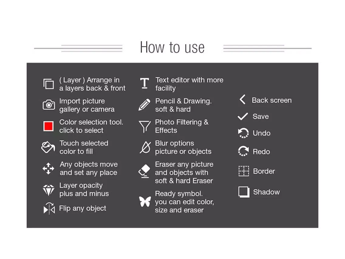 Fotoshop Editor Tools iPad  Screenshots