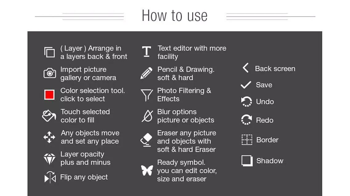Fotoshop Editor Tools Screenshots
