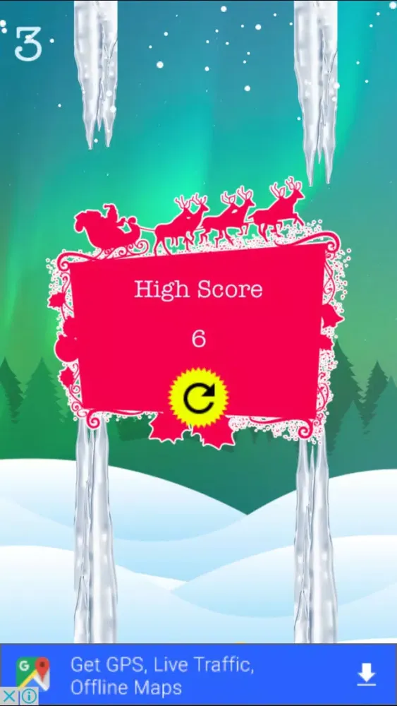 Capturas de tela do Flappy Santa - Flying Santa Claus