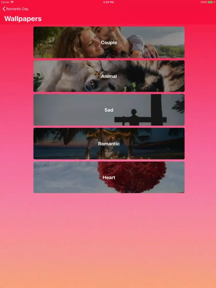 تصاویر Romantic Day - Valentine's Day iPad 