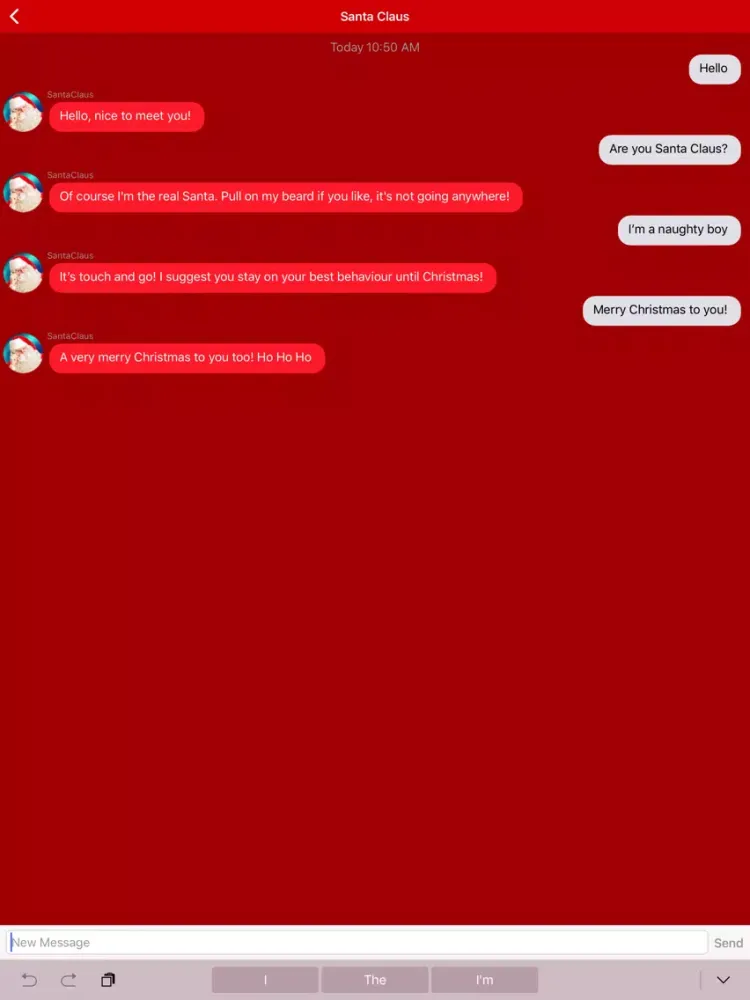 Santa Call & Text You iPad  स्क्रीनशॉट