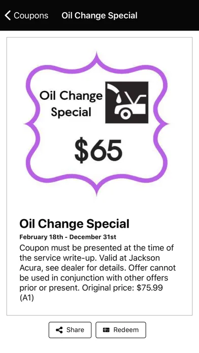 Jackson Acura App 스크린샷