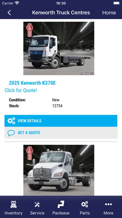 Kenworth Truck Centres Screenshots