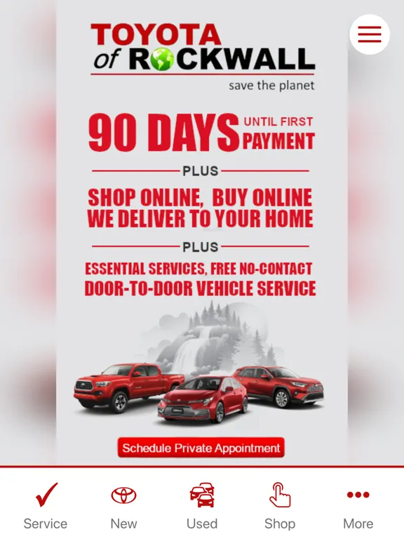 Capturas de pantalla de Toyota of Rockwall Dealer iPad 