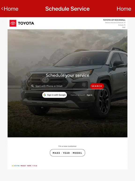 Capturas de pantalla de Toyota of Rockwall Dealer iPad 