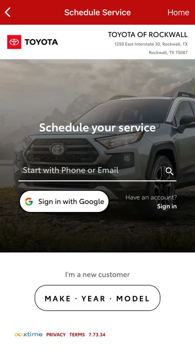 Capturas de pantalla de Toyota of Rockwall Dealer