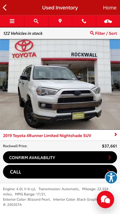 Capturas de pantalla de Toyota of Rockwall Dealer