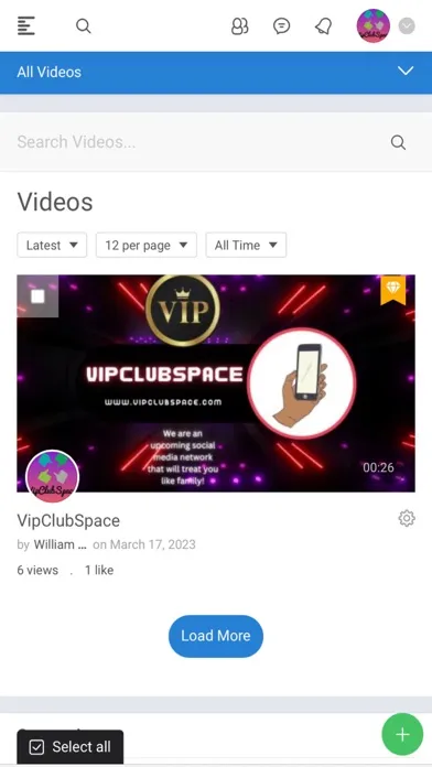 Скриншоты VipClubSpace