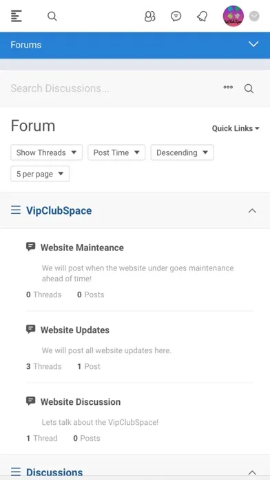 Скриншоты VipClubSpace