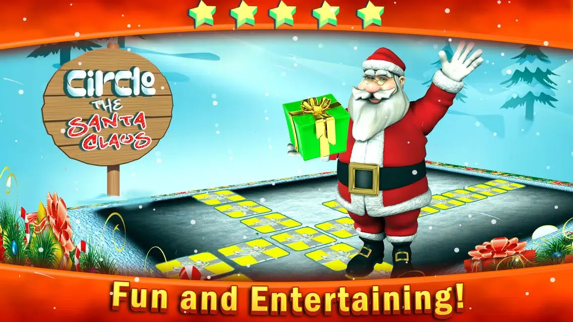 Screenshot di Circle the Santa Claus with Merry Christmas Presents
