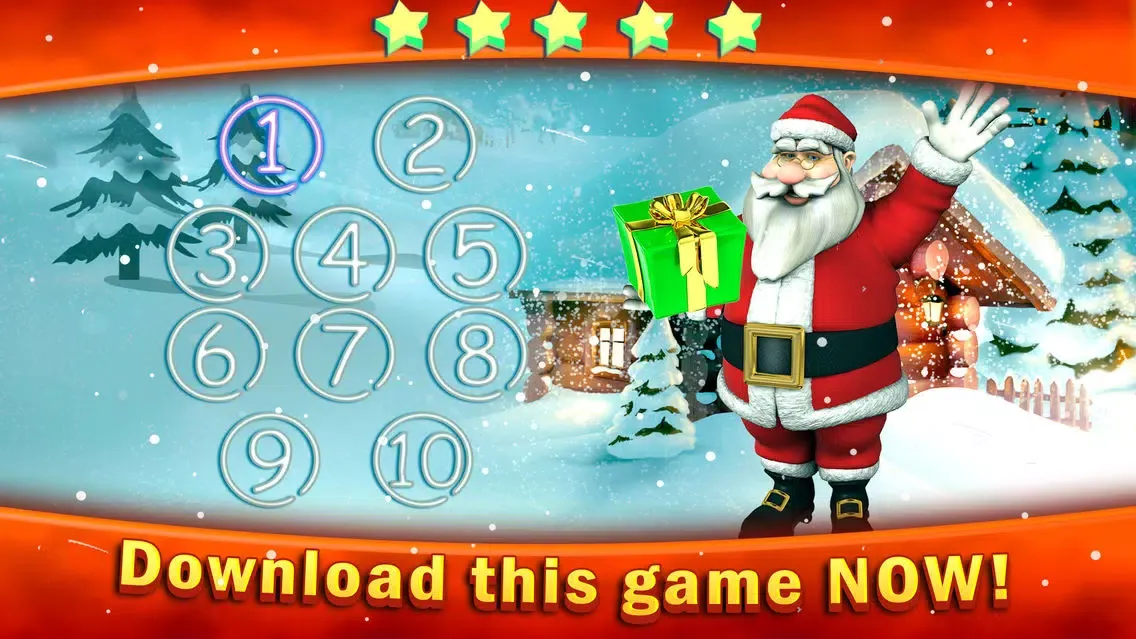 Screenshot di Circle the Santa Claus with Merry Christmas Presents