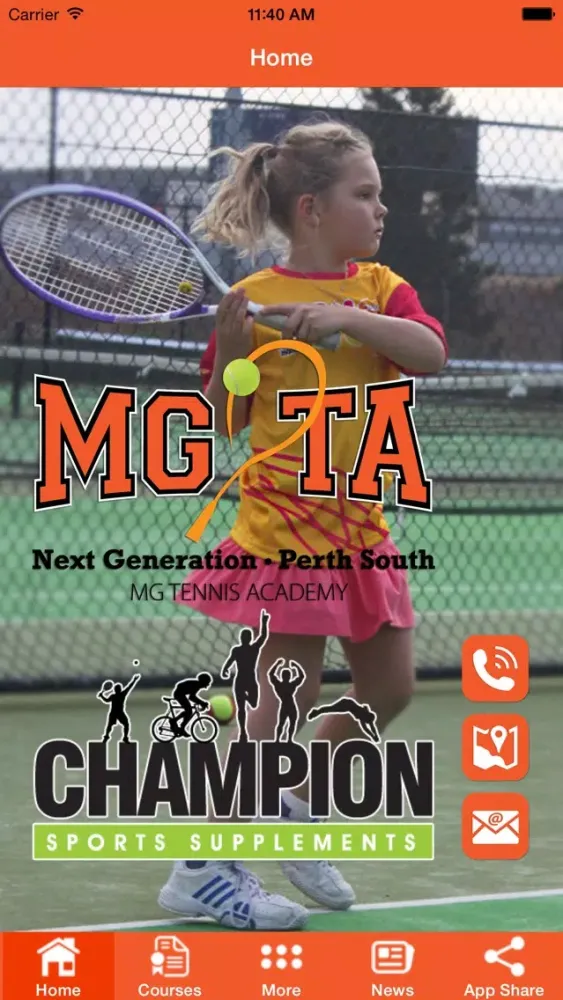 MG Tennis Academy應用截圖