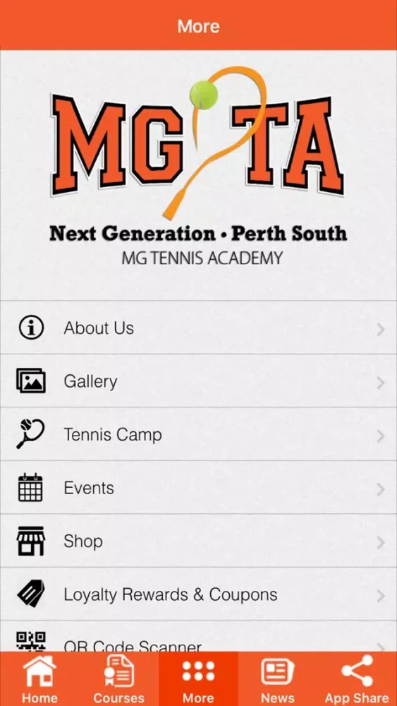 MG Tennis Academy應用截圖