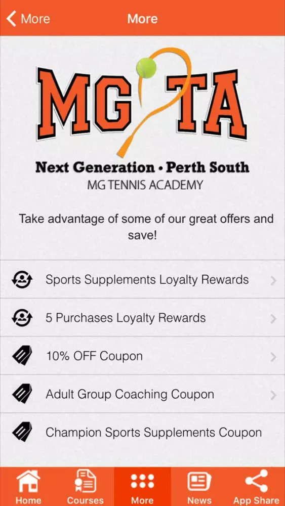 MG Tennis Academy應用截圖