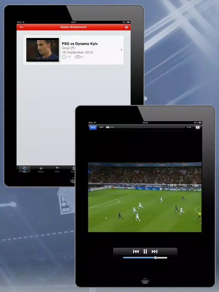 Football Best Goals 2011/2012/2013 iPad 應用截圖