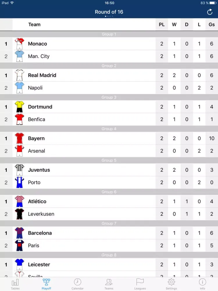 European Football 2017-2018 iPad 应用截图