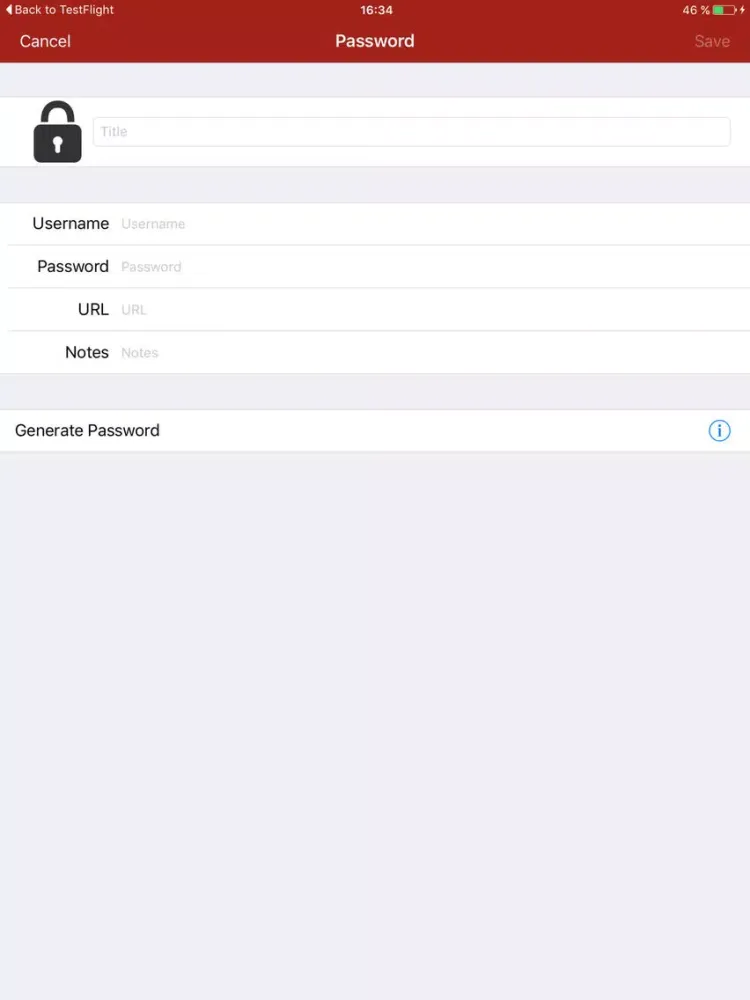 Captures d'écran de newLine Safe for Password iPad 
