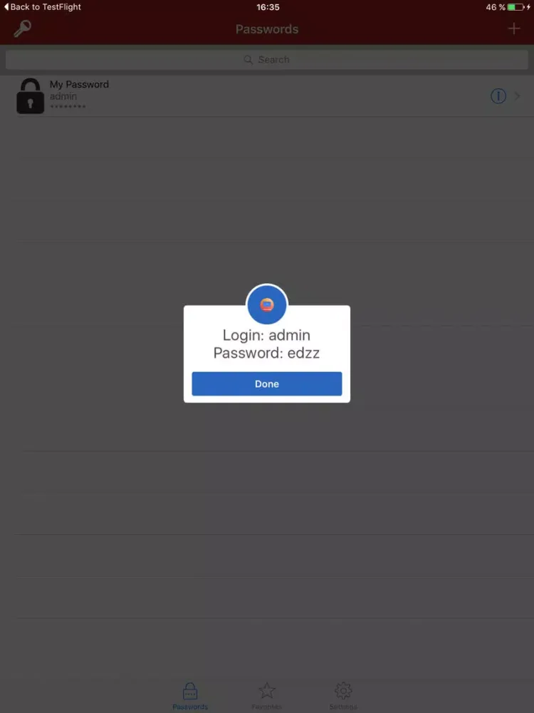 Captures d'écran de newLine Safe for Password iPad 