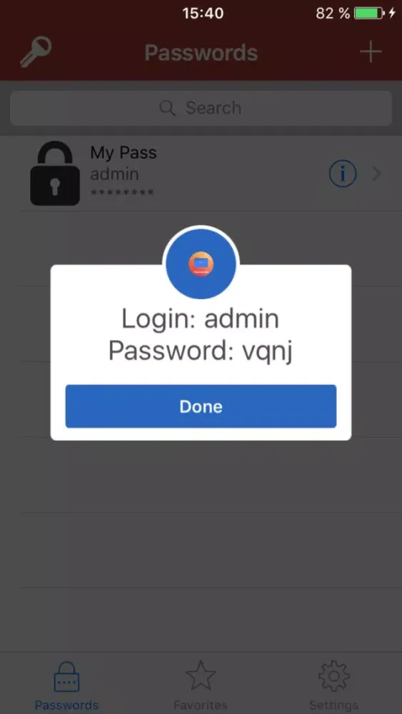 Captures d'écran de newLine Safe for Password