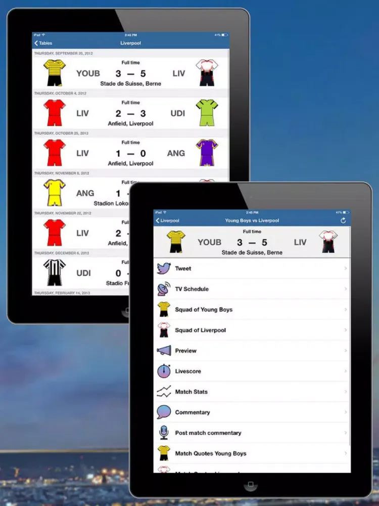 EUROPA Football History 2012-2013 iPad 应用截图