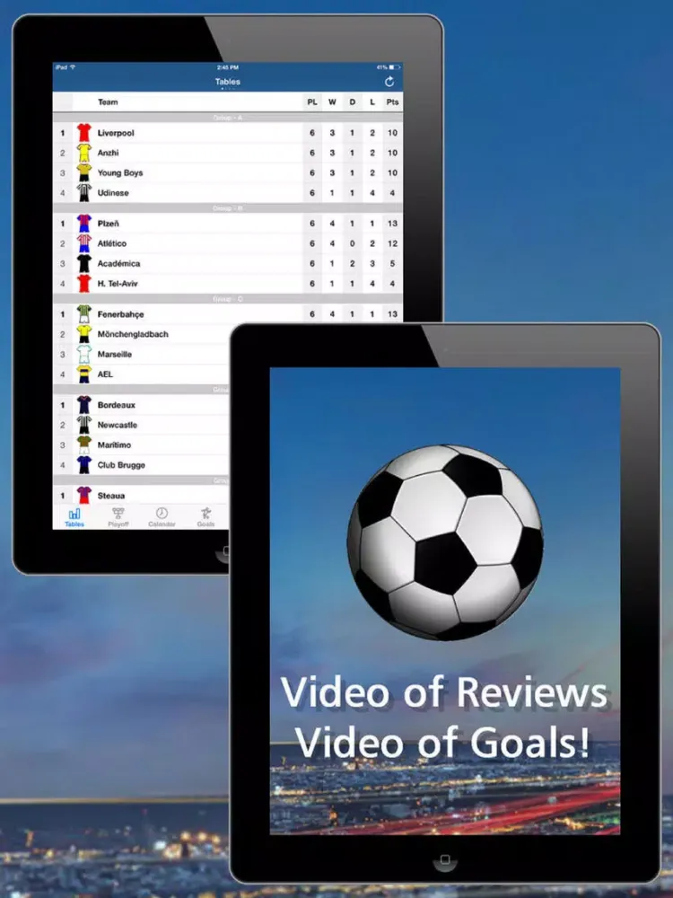 Screenshot di EUROPA Football 2016-2017 iPad 