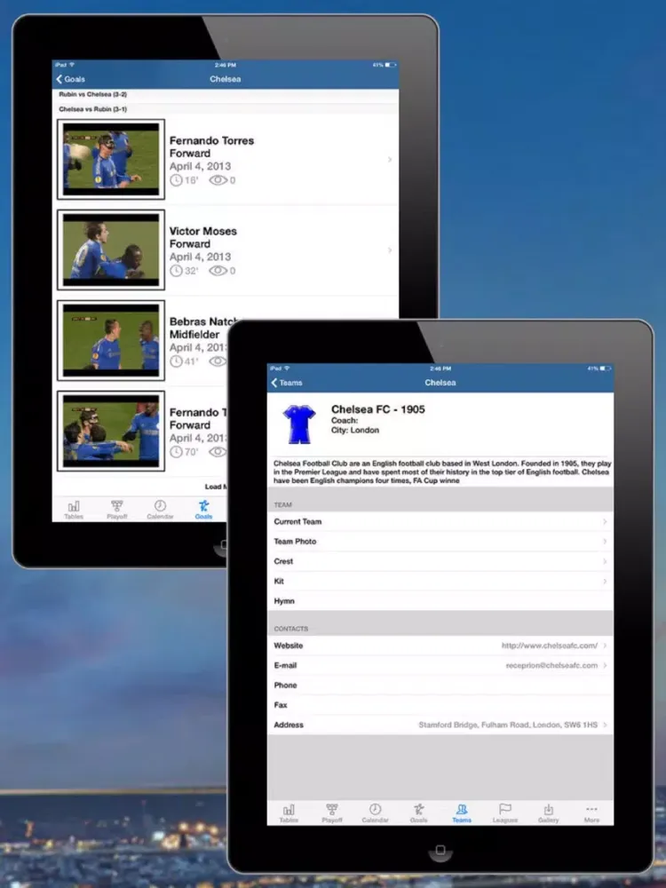 Screenshot di EUROPA Football 2016-2017 iPad 