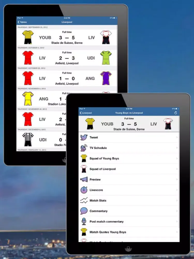 Screenshot di EUROPA Football 2016-2017 iPad 