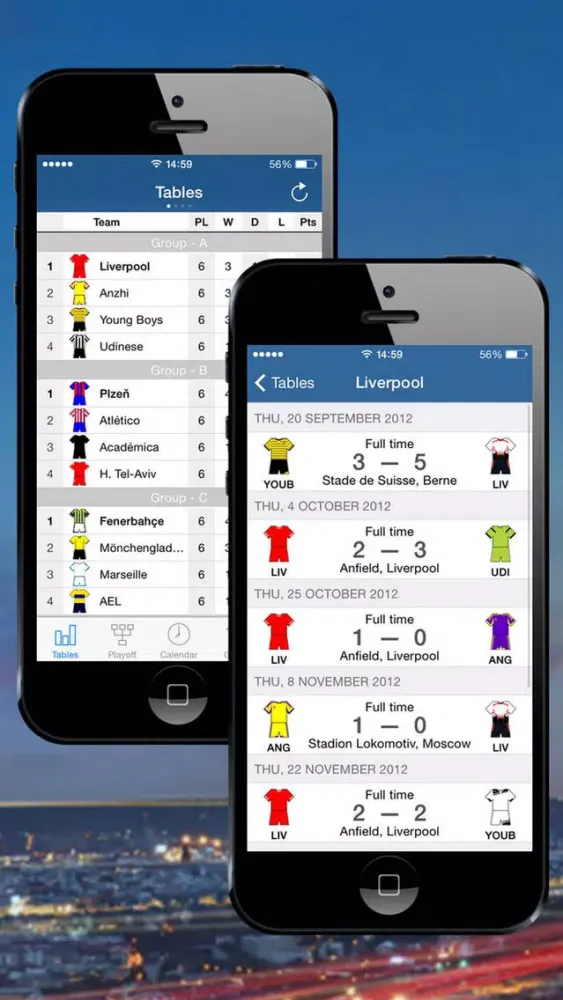 Screenshot di EUROPA Football 2016-2017
