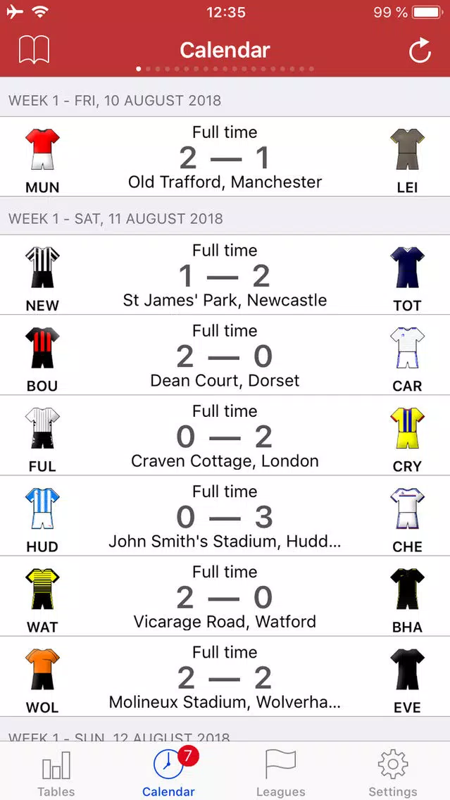 Capturas de pantalla de English Football 2018-2019