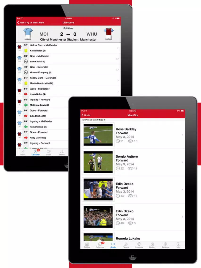 English Football History 2012-2013 iPad  Ekran Görüntüleri