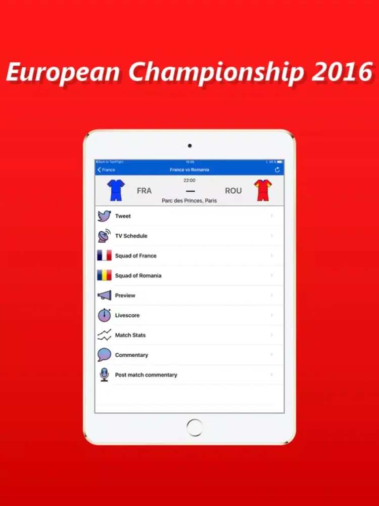 Скриншоты European Championship History 2016 iPad 