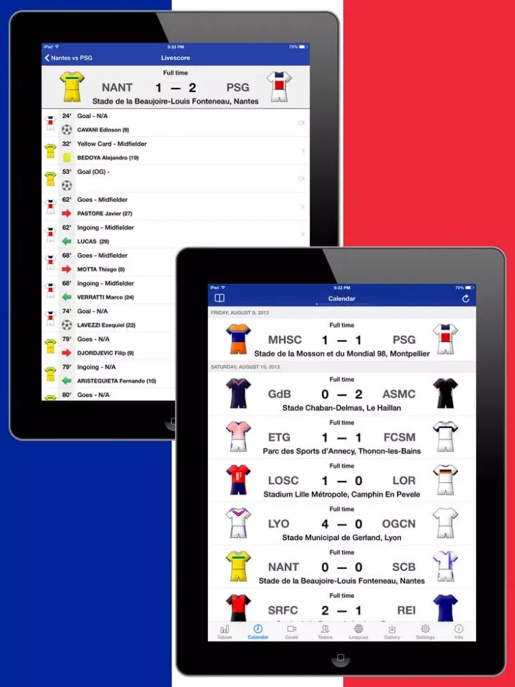 French Football History 2013-2014 iPad  Ekran Görüntüleri
