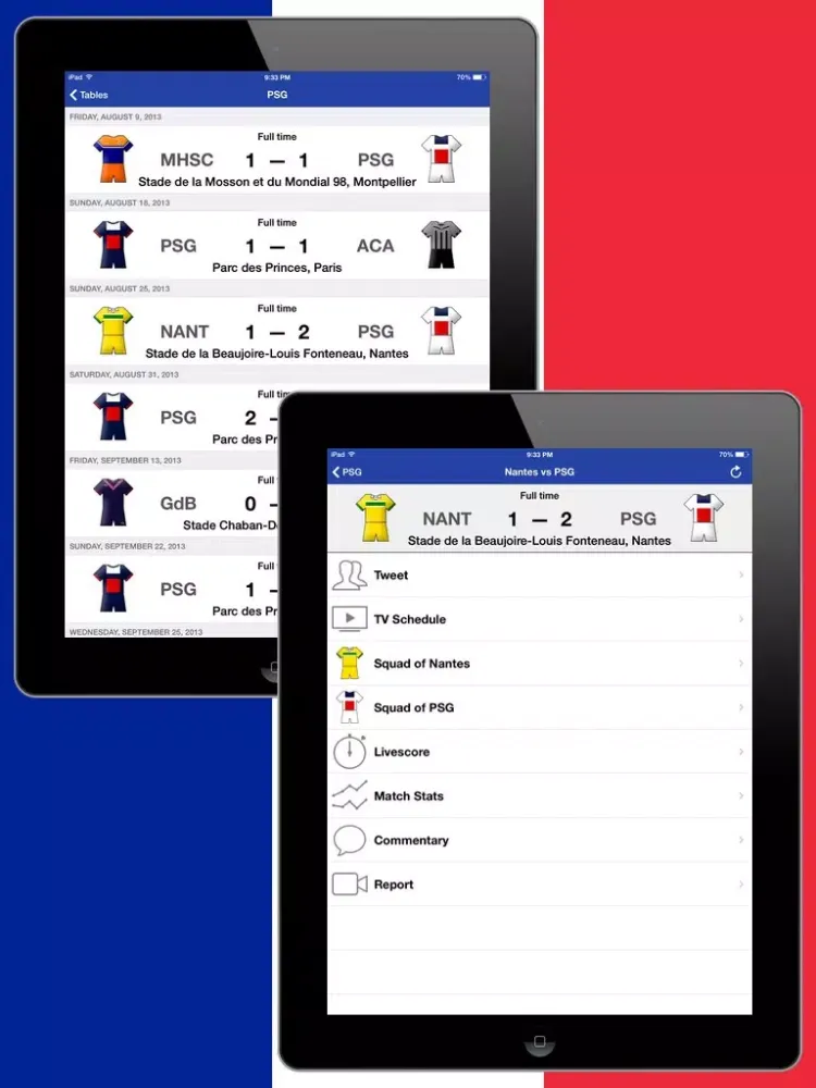 French Football History 2013-2014 iPad  Ekran Görüntüleri