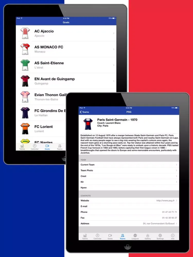 French Football History 2013-2014 iPad  Ekran Görüntüleri