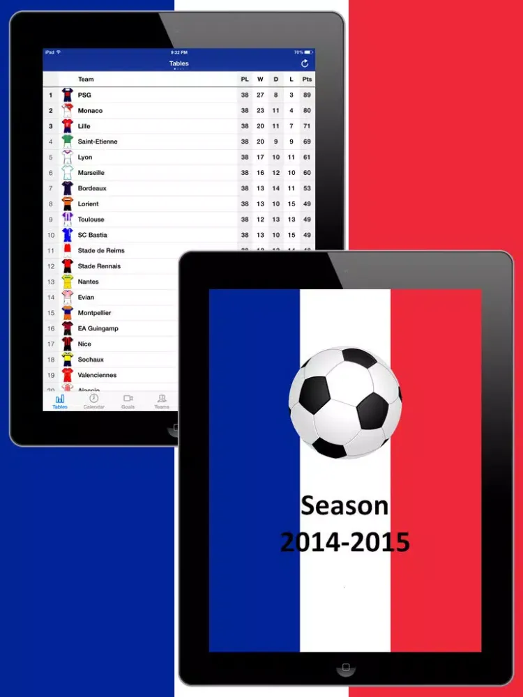 صور French Football History 2014-2015 iPad 